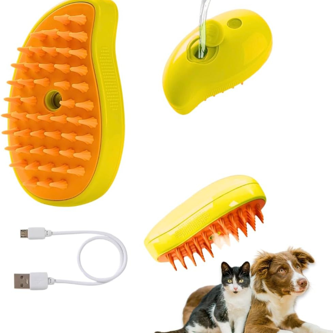 Cepillo a Vapor 3 En 1 Para Mascotas